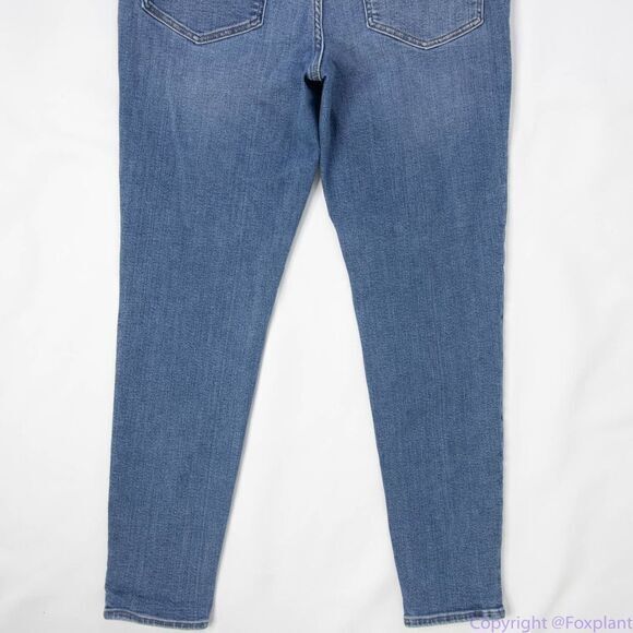 NEW‎ Madewell the tall Mid-rise Skinny Crop Jeans dewey wash, size 30T - Picture 14 of 16